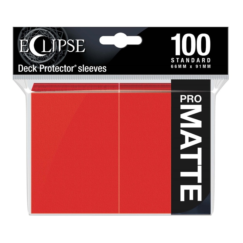 Ultra Pro 15616 Eclipse Matte Standard Sleeves: Apple Red