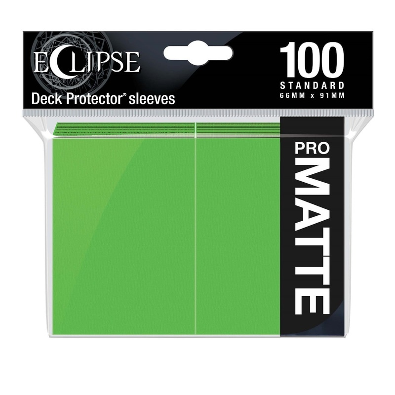 Ultra Pro 15618 Eclipse Matte Standard Sleeves: Lime Green