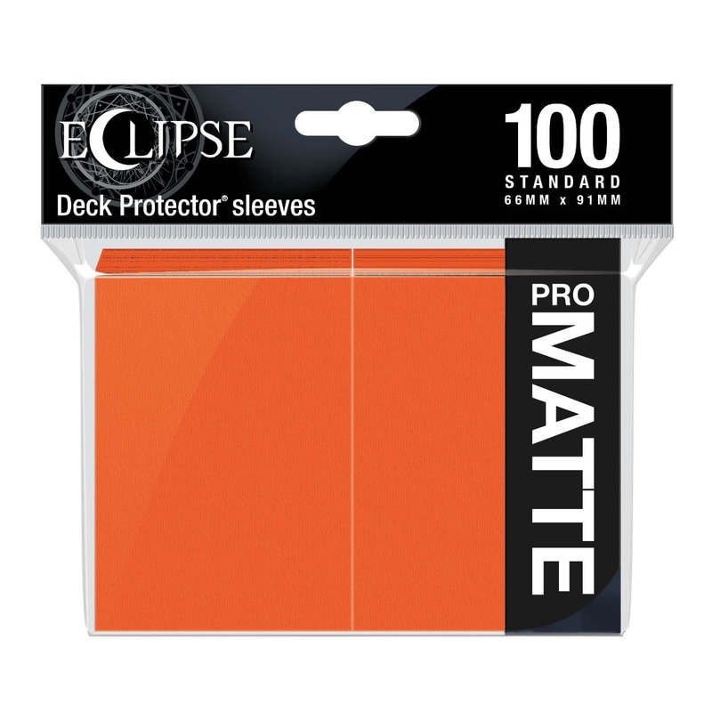 Ultra Pro 15619 Eclipse Matte Standard Sleeves: Pumpkin Orange