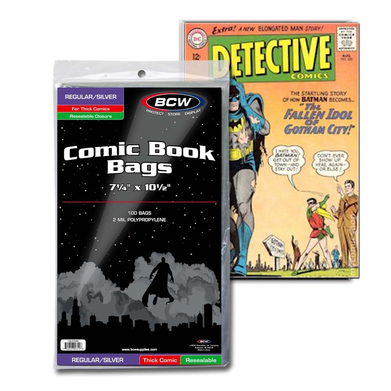 BCW / Monster 1-GOL-R-THICK Comic Bags Golden Resealable Thick 8 x 10 1/