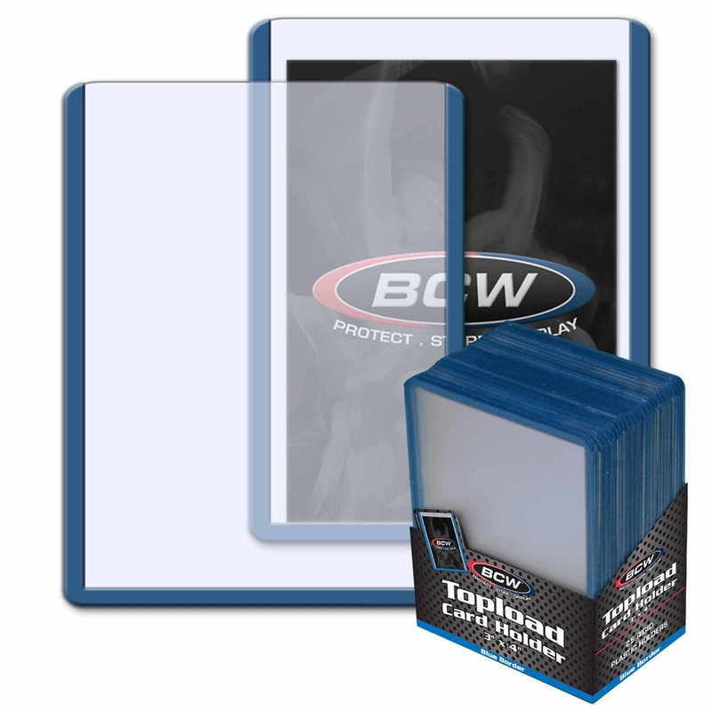 BCW / Monster 1-TLCH-BL 3×4 Topload Card Holder Blue Border