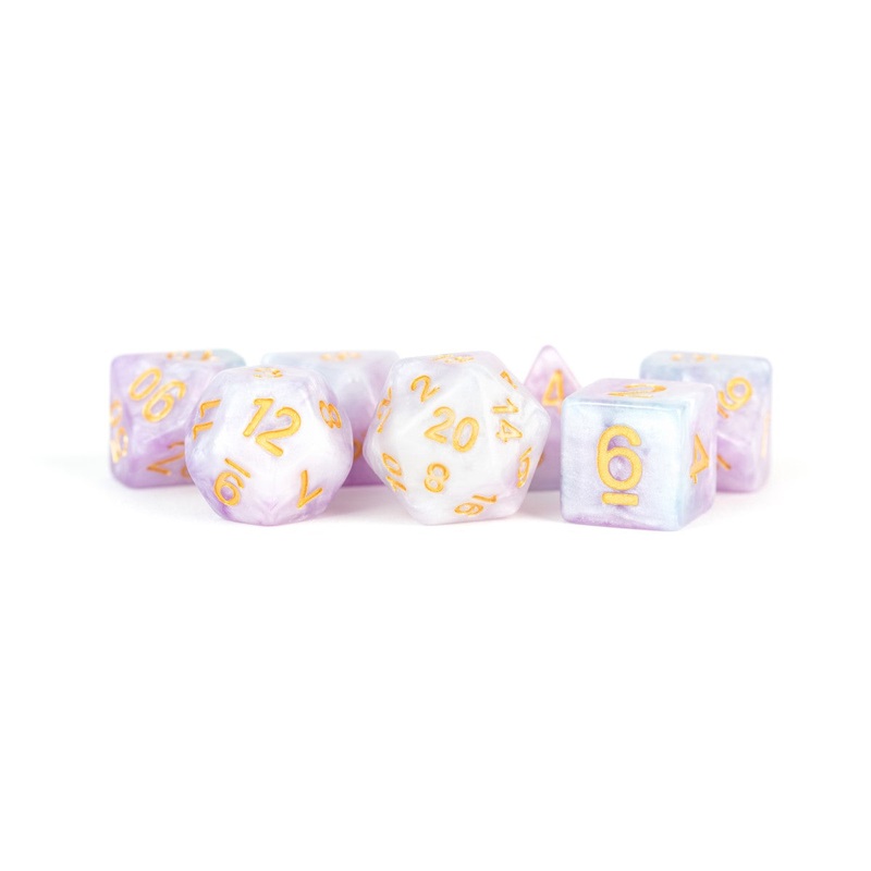 MDG MDG612 Resin Polyhedral Dice Set: Lavender