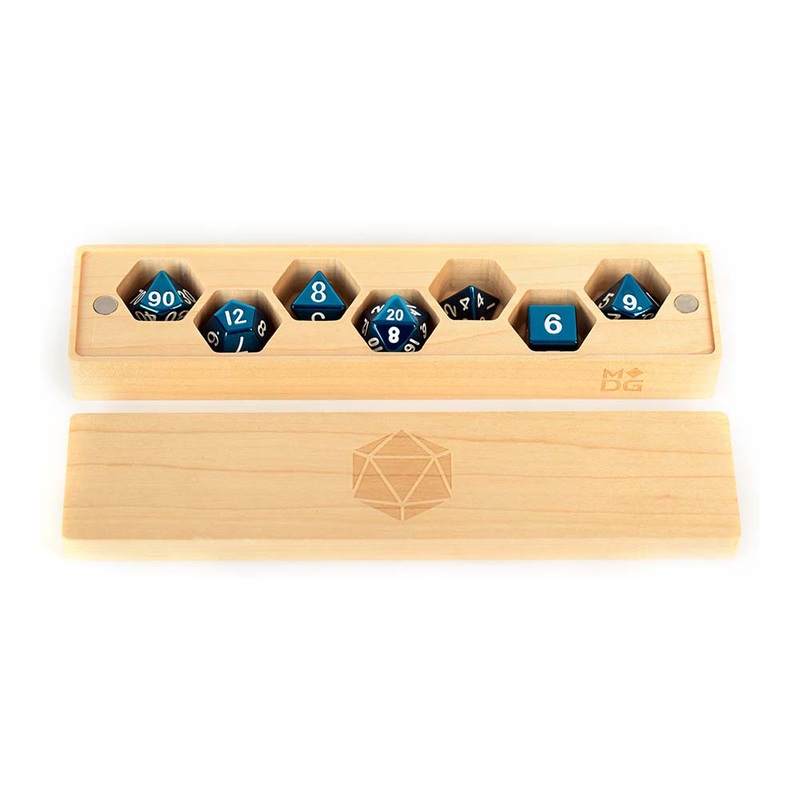 MDG MDG814 Premium Wood Dice Vault: Maple