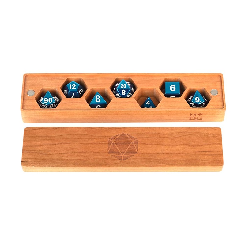 MDG MDG815 Premium Wood Dice Vault: Cherry