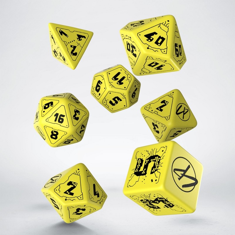 Q Workshop SCPU03 Cyberpunk Red Dice Set: Danger Zone