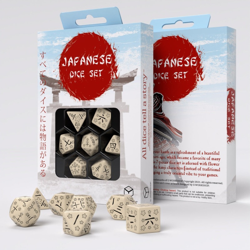 Q Workshop SKAN05 Japanese Dice Set: Last Words Stone