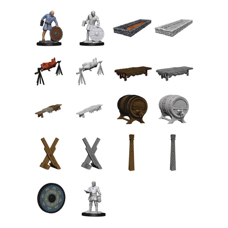 WizKids 90175 Deep Cuts Unpainted Miniatures: Vikings